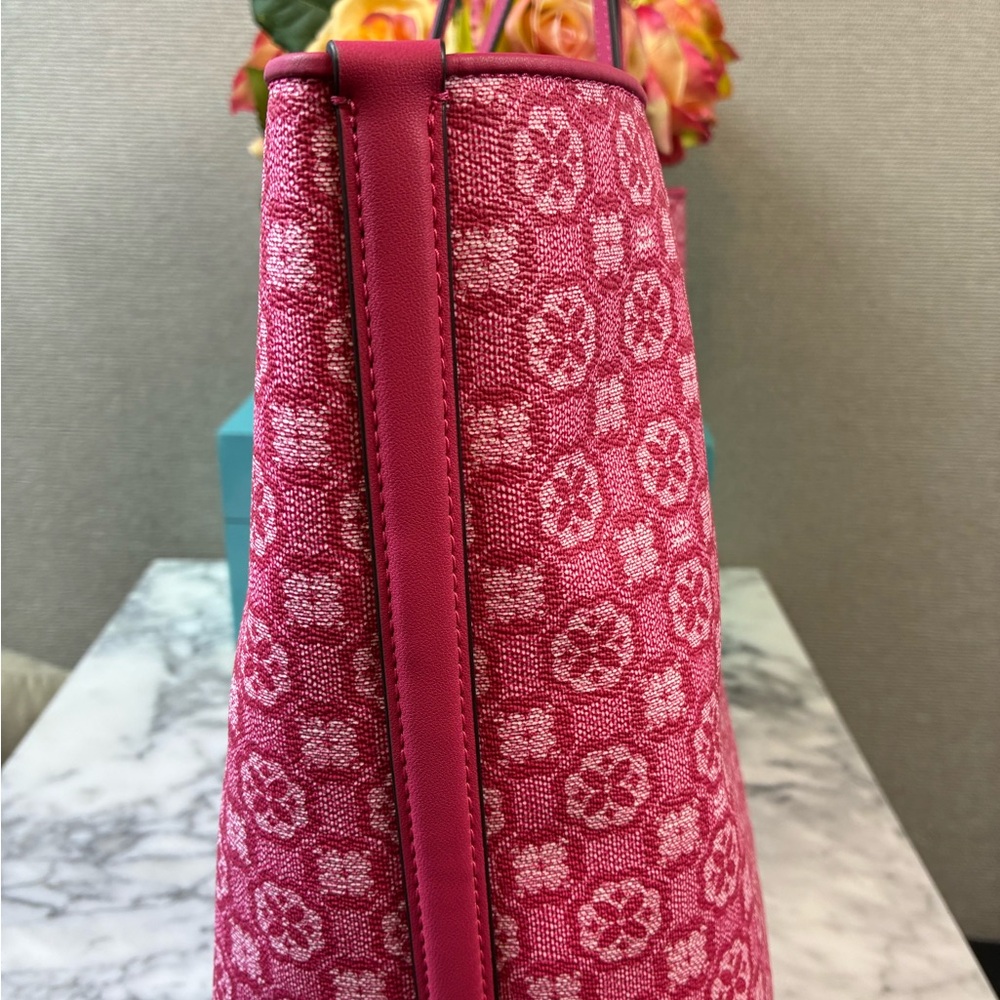 kate spade Pink Patterned Tote with Matching Pouch (2-piece set) - Picture 6 of 9